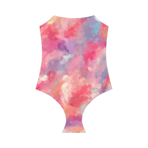 Heavens Clouds Oil Painting Strap Swimsuit ( Model S05)