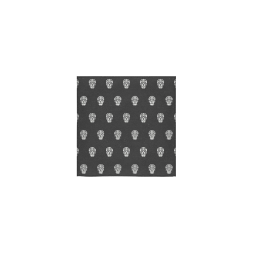 skull pattern bw Square Towel 13“x13”