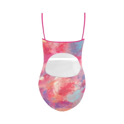 Heavens Clouds Oil Painting Strap Swimsuit ( Model S05)