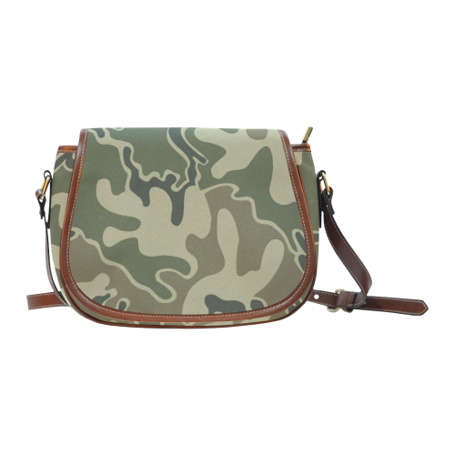 1948 Retro Camouflage Saddle Bag/Small (Model 1649) Full Customization