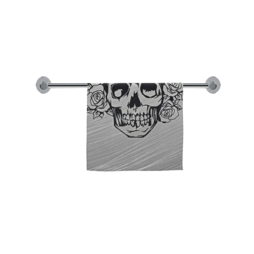 skull with roses Custom Towel 16"x28"