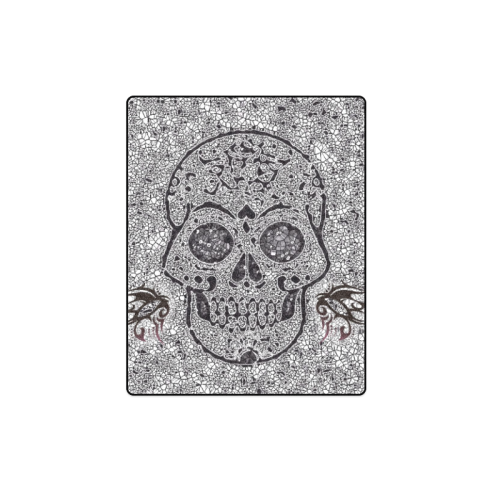 Mosaic Skull Blanket 40"x50"