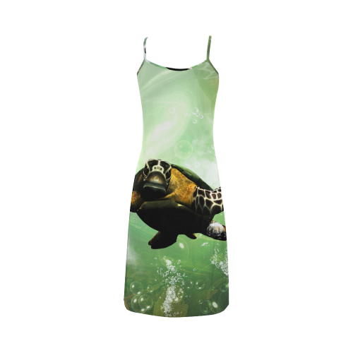 Cute turtle Alcestis Slip Dress (Model D05)