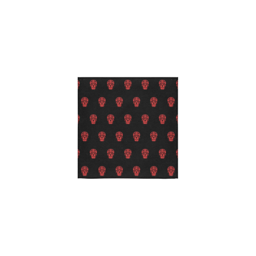 skull pattern red Square Towel 13“x13”