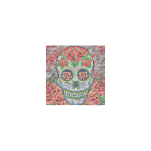 Polygon Skull Square Towel 13“x13”