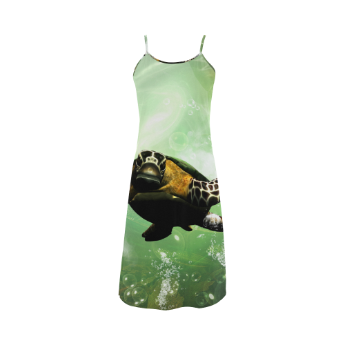 Cute turtle Alcestis Slip Dress (Model D05)