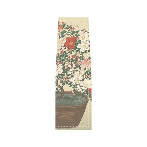 Azalea flowers, Japanese woodcut print, Saddle Bag/Small (Model 1649) Full Customization