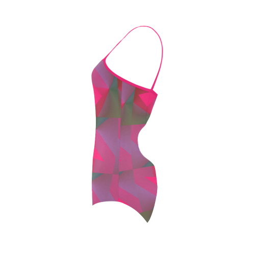 Geometric Lux Q Strap Swimsuit ( Model S05)