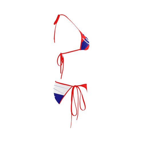 Patriot Color-blocking Custom Bikini Swimsuit