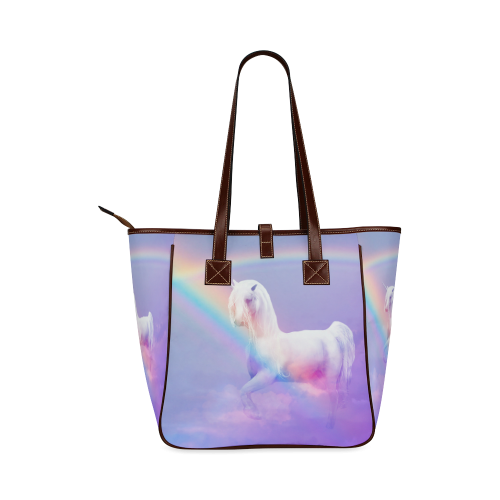 Unicorn and Rainbow Classic Tote Bag (Model 1644)