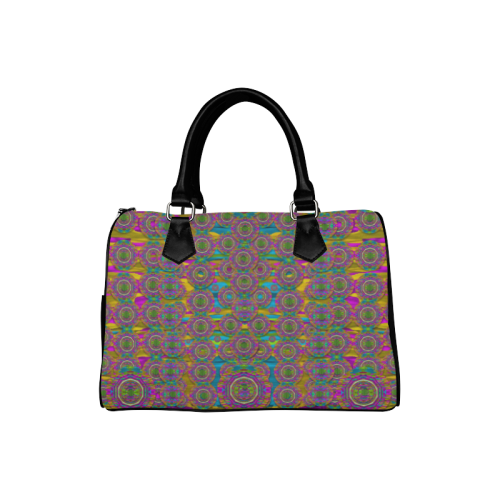 Peacock eyes in a contemplative style Boston Handbag (Model 1621)