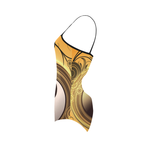 The sign, ying and yang Strap Swimsuit ( Model S05)