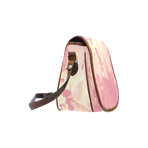 Cute fairy in soft colors Saddle Bag/Large (Model 1649)