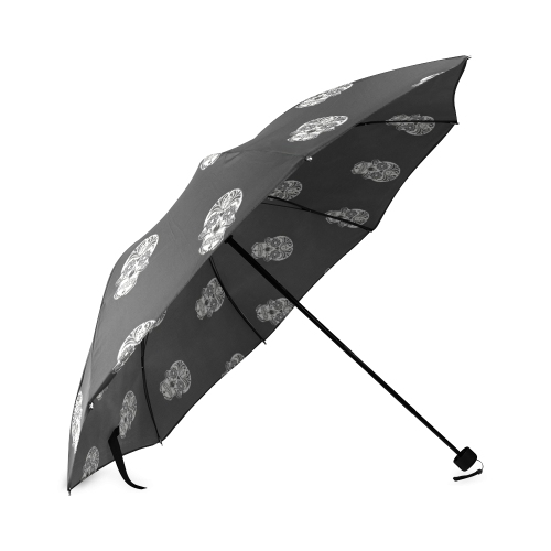 skull pattern bw Foldable Umbrella (Model U01)