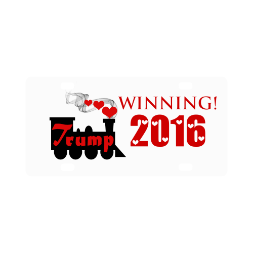 Trump Train Victory Classic License Plate