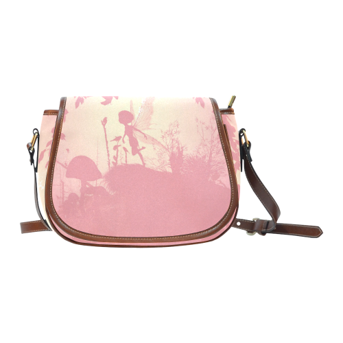 Cute fairy in soft colors Saddle Bag/Large (Model 1649)