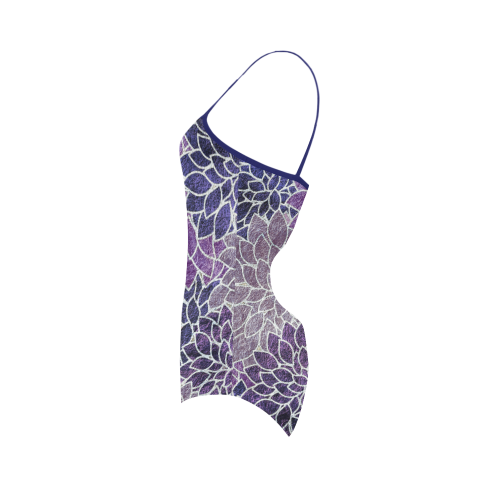 Floral Abstract 3 Strap Swimsuit ( Model S05)