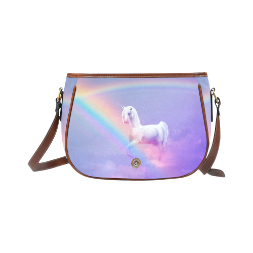 Unicorn and Rainbow Saddle Bag/Large (Model 1649)