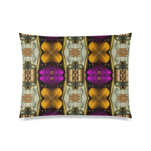 Contemplative floral and pearls Custom Zippered Pillow Case 20"x26"(Twin Sides)