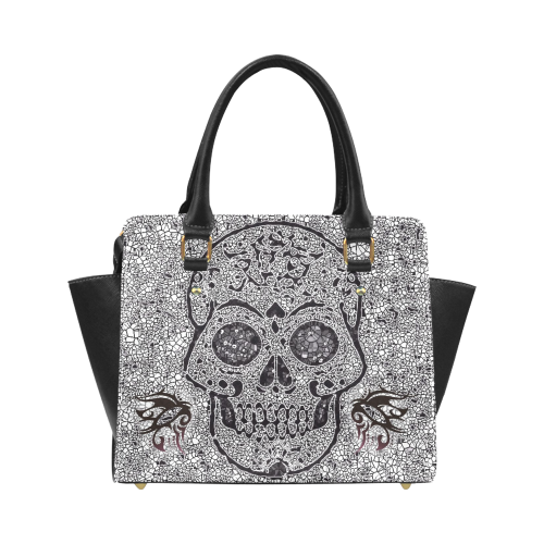 Mosaic Skull Classic Shoulder Handbag (Model 1653)