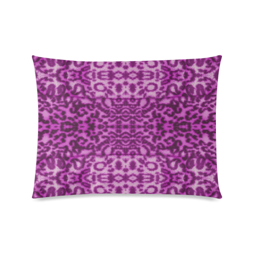 Lion In Purple Custom Zippered Pillow Case 20"x26"(Twin Sides)