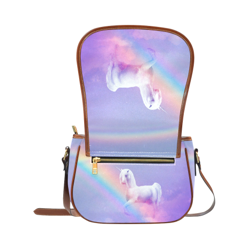 Unicorn and Rainbow Saddle Bag/Large (Model 1649)