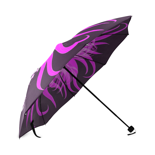 hippie skull,pink Foldable Umbrella (Model U01)