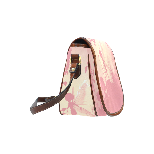 Cute fairy in soft colors Saddle Bag/Small (Model 1649) Full Customization