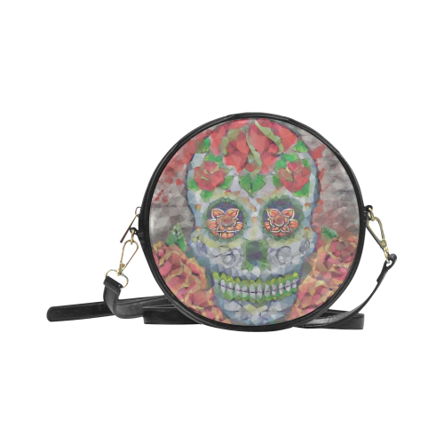 Polygon Skull Round Sling Bag (Model 1647)