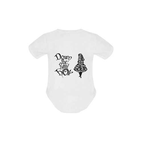 down the rabbit hole Baby Powder Organic Short Sleeve One Piece (Model T28)