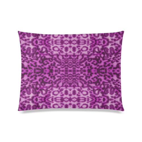 Lion In Purple Custom Zippered Pillow Case 20"x26"(Twin Sides)