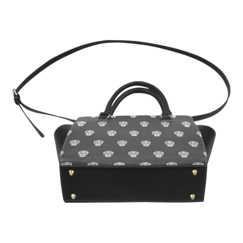 skull pattern bw Classic Shoulder Handbag (Model 1653)