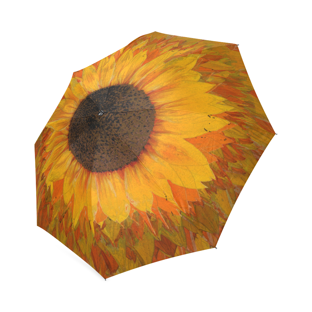Sunflower Foldable Umbrella (Model U01) ID D297134