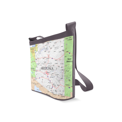 Arizona State Modern Map Crossbody Bags (Model 1613)