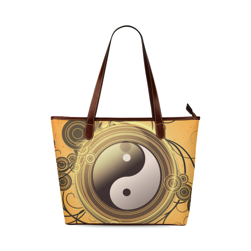The sign, ying and yang Shoulder Tote Bag (Model 1646)
