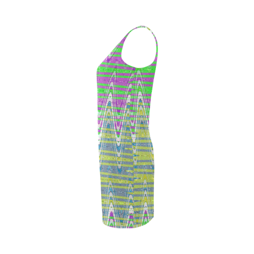 Colorful Waves Medea Vest Dress (Model D06)