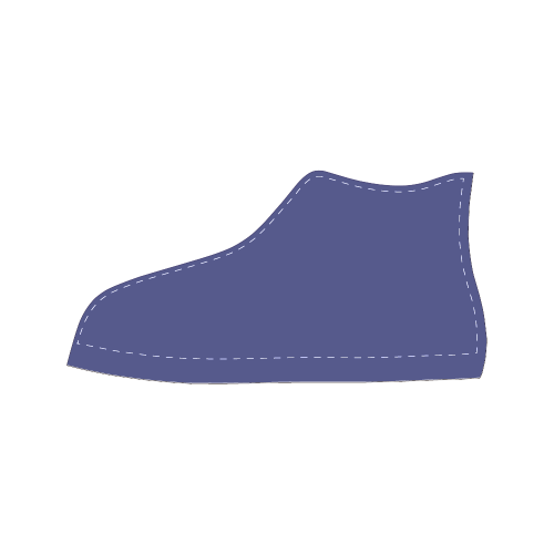 Royal Blue Women's Classic High Top Canvas Shoes (Model 017)