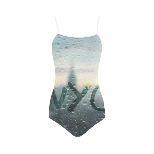 Rainy Day in NYC Strap Swimsuit ( Model S05)