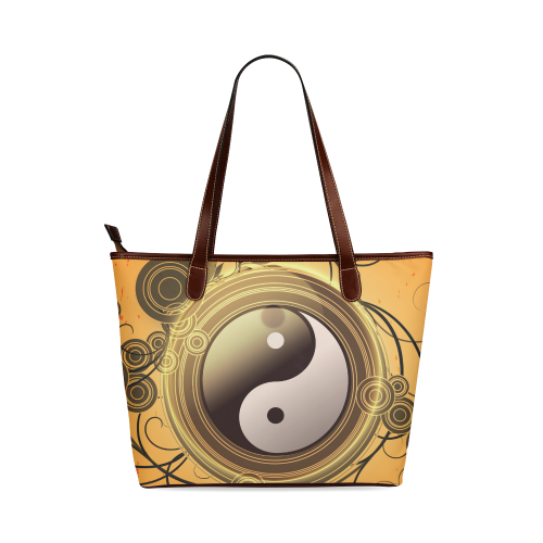 The sign, ying and yang Shoulder Tote Bag (Model 1646)