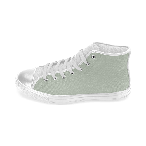 Sea Foam Women's Classic High Top Canvas Shoes (Model 017)