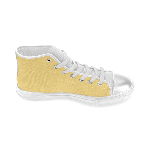 Lemon Drop Women's Classic High Top Canvas Shoes (Model 017)