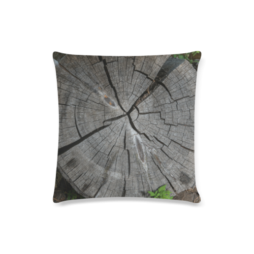 Dried Tree Stump Custom Zippered Pillow Case 16"x16"(Twin Sides)