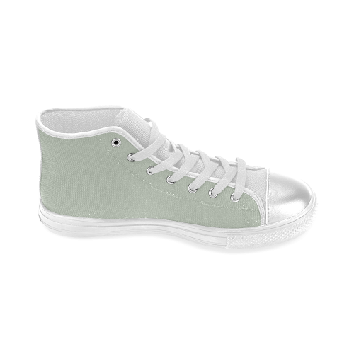 Sea Foam Women's Classic High Top Canvas Shoes (Model 017)