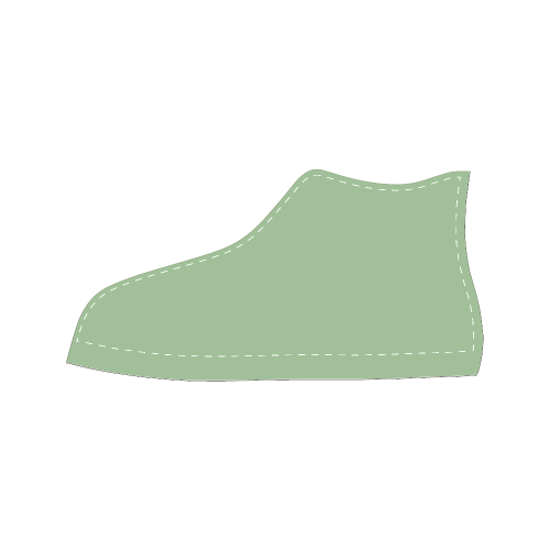 Pistachio Women's Classic High Top Canvas Shoes (Model 017)
