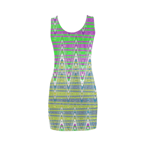 Colorful Waves Medea Vest Dress (Model D06)