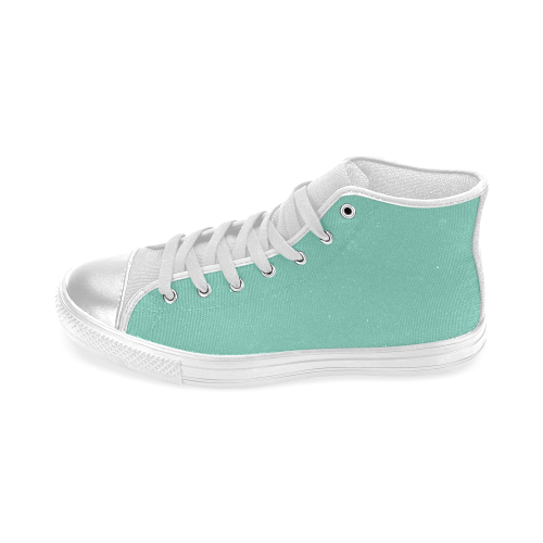Lucite Green Women's Classic High Top Canvas Shoes (Model 017)
