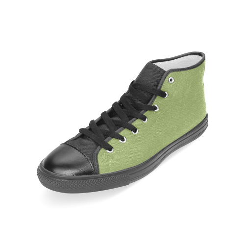 Peridot Women's Classic High Top Canvas Shoes (Model 017)