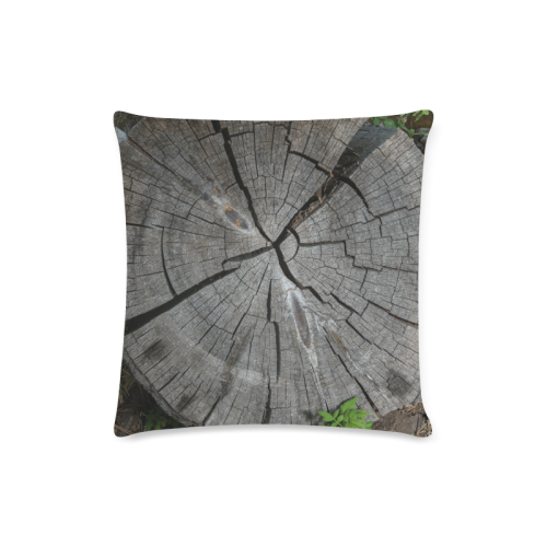 Dried Tree Stump Custom Zippered Pillow Case 16"x16" (one side)