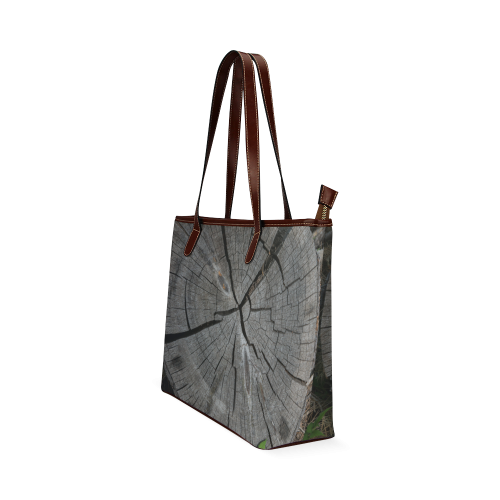 Dried Tree Stump Shoulder Tote Bag (Model 1646)