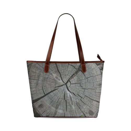Dried Tree Stump Shoulder Tote Bag (Model 1646)